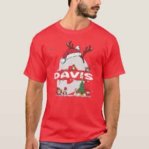 Davis Christmasw Davis Name for funny Xmas  T-Shirt