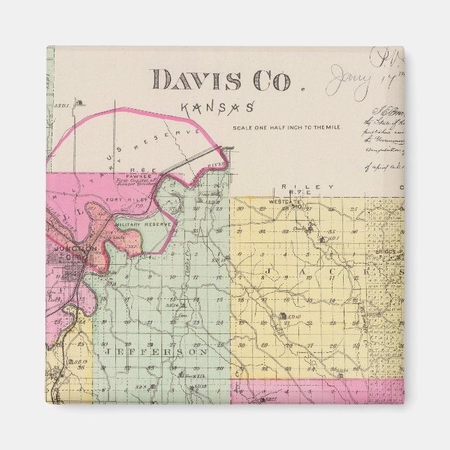 Davis County, Kansas Magnet (Front)