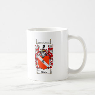 DAVIS FAMILY CREST -  DAVIS COAT OF ARMS COFFEE MUG
