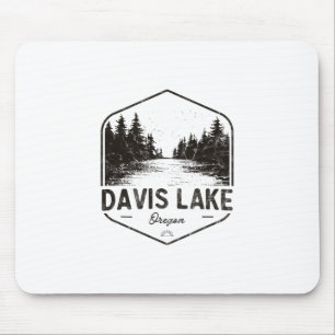 Davis Lake Oregon Outdoors Vintage Mouse Pad