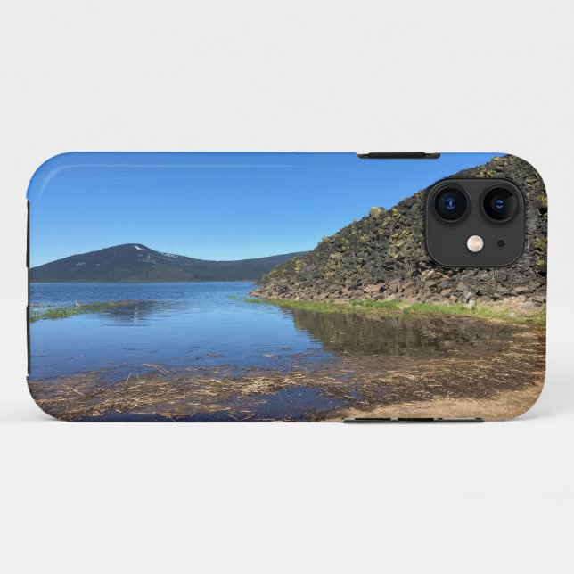 Davis Lake with Lava Rocks, OR Case-Mate iPhone Case (Back (Horizontal))