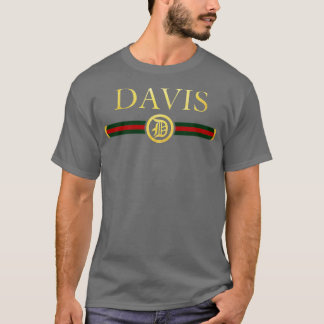 Davis Name Personalised Royal Luxury Gift Men Wome T-Shirt