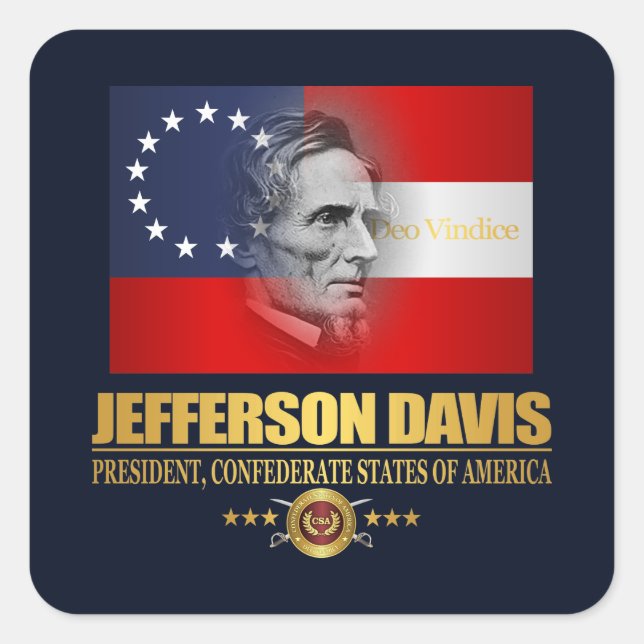 Davis (Southern Patriot) Square Sticker (Front)