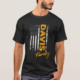 Davis Surname American Davis Last Name Davis T-Shirt