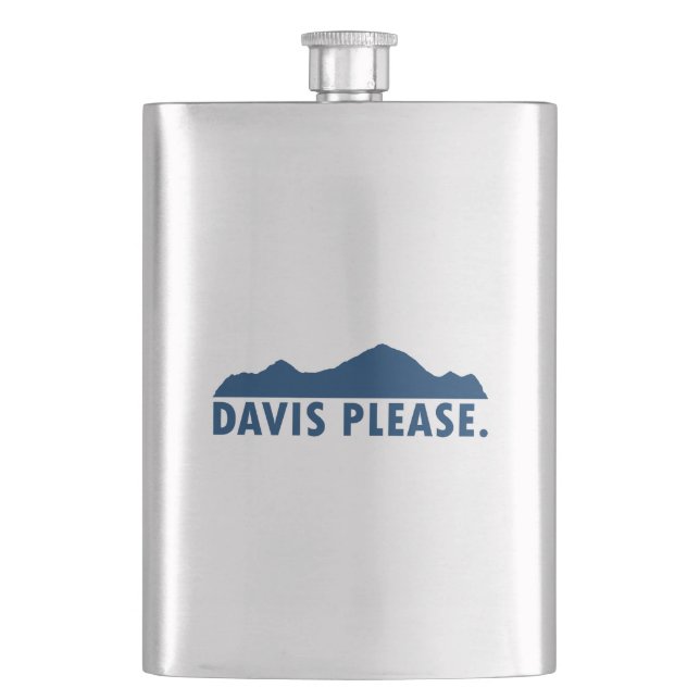 Davis West Virginia Please Hip Flask (Front)
