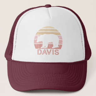 Davis West Virginia Retro Bear Trucker Hat