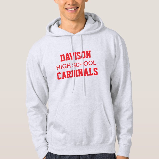 Davison High School Printed Hoodie (Front)