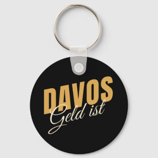 Davos Geld ist Schweiz Ski Resort Satire  Key Ring