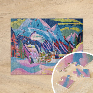 Davos in Winter   Ernst Ludwig Kirchner Jigsaw Puzzle