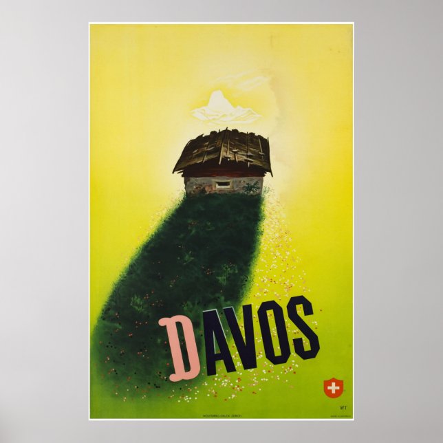 Davos, Parsenn, Switzerland, Ski Poster (Front)