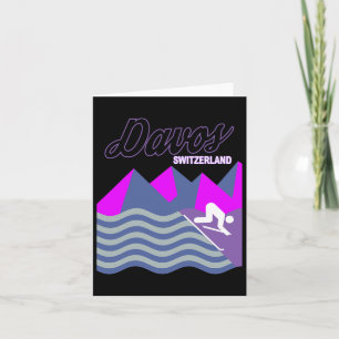 Davos Swiss Alps Switzerland Ski Resort Snowboardi Card