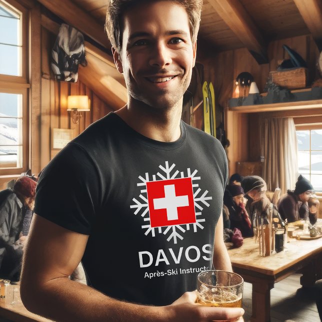 Davos Swiss Apres-Ski Instructor T-Shirt (Creator Uploaded)