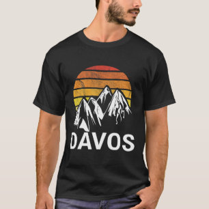 Davos Swiss Switzerland Ski Resort Snowboarding T-Shirt