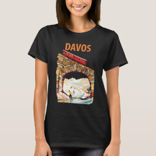 Davos Switzerland Ski Tunnel Travel T-Shirt