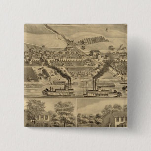 Davosburgh coal works 15 cm square badge