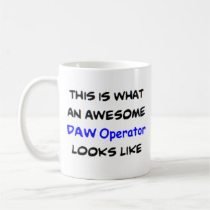 daw operator, awesome coffee mug