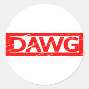 Dawg Stamp Classic Round Sticker