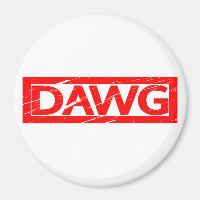 Dawg Stamp Magnet (Front)