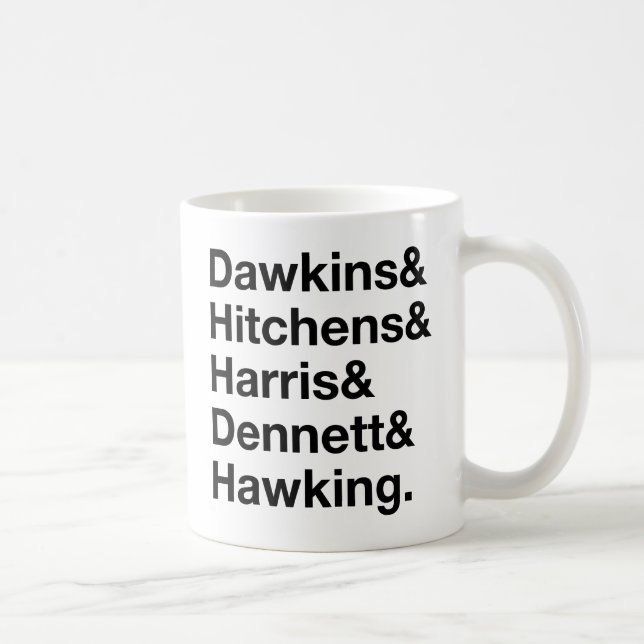 Dawkins&Hitchens&Harris&Dennett&Hawking - Science Coffee Mug (Right)