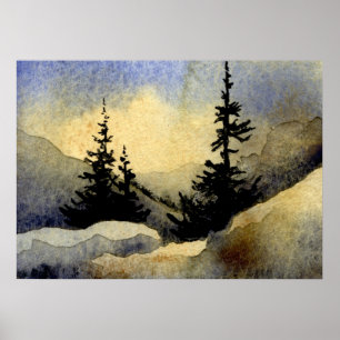 "Dawn #1" Landscape Poster