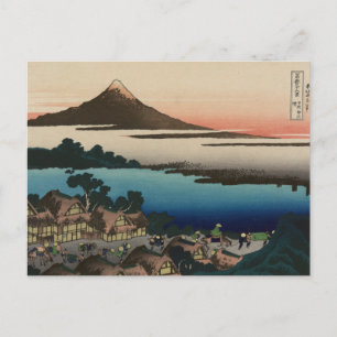 Dawn at Isawa in Kai Province by Hokusai Postcard