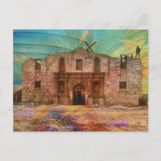 Dawn At The Alamo Postcard