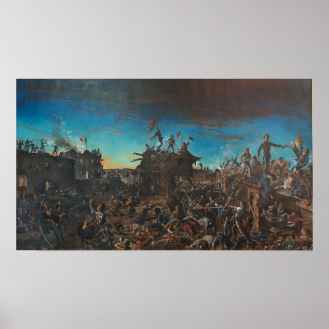 Dawn at the Alamo Poster (Front)
