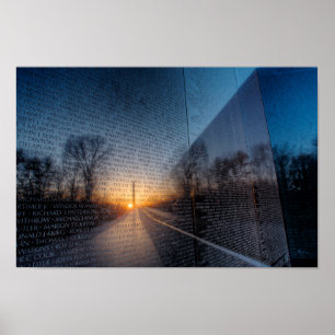 Dawn At The Vietnam Memorial II Poster