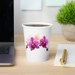 Dawn Bloom Orchid Paper Cups