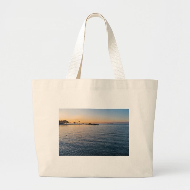  dawn breaks in chapala mexico large tote bag (Front)