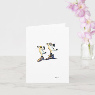 "Dawn Dance," blank greeting card