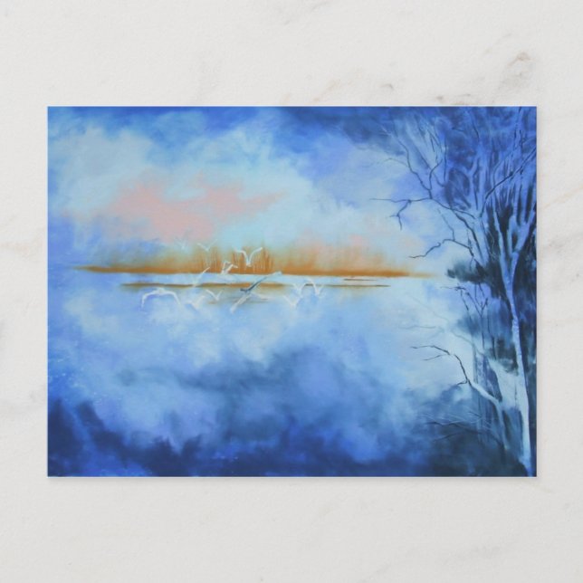 Dawn Flight Abstract postcard (Front)