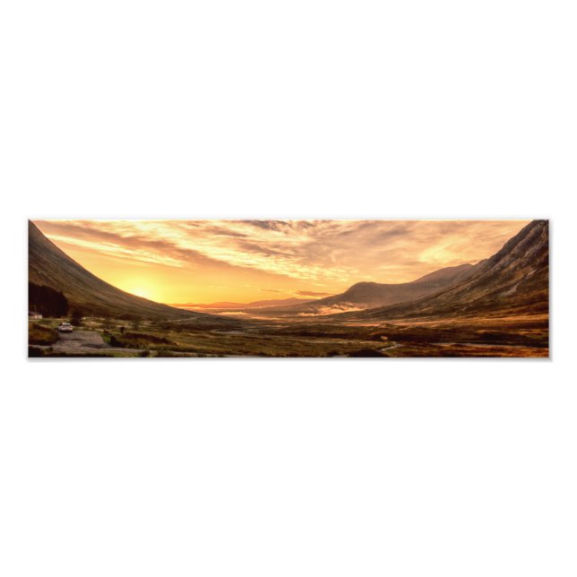 Dawn . Glencoe, Lochaber Scotland Photo Print (Front)