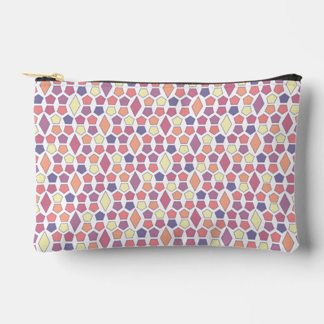 Dawn Hexagon Pattern Accessory Pouch (Front)
