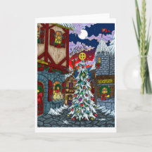 Dawn In Yuletown Holiday Card