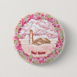 Dawn Lighthouse pin button