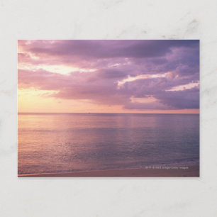 Dawn meets beach postcard