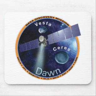 Dawn Mission Patch Mouse Pad