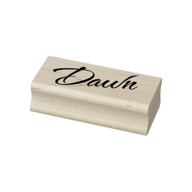 Dawn name cursive decorative script font rubber stamp (Stamp)