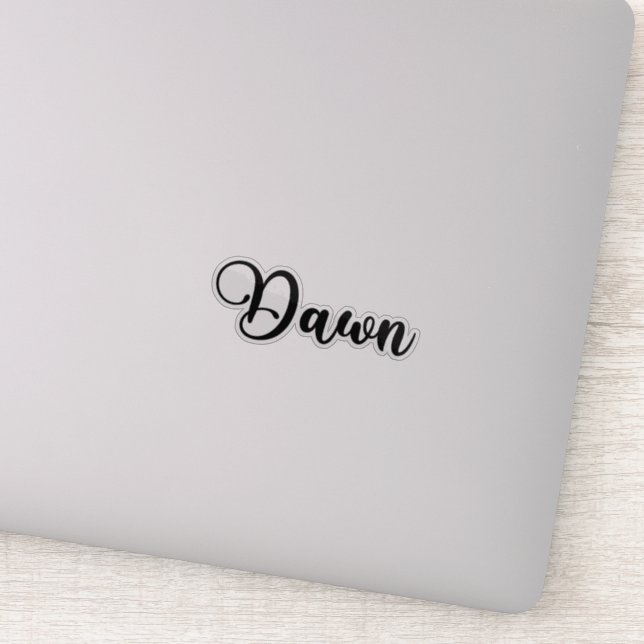 Dawn Name - Handwritten Calligraphy (Detail)