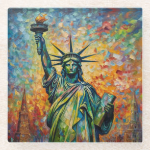 Dawn of Liberty Glass Coaster