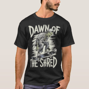 Dawn Of The Shred Halloween Zombie Skateboarder T-Shirt