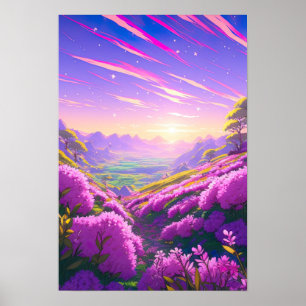 Dawn of the Valley, Anime Art Poster