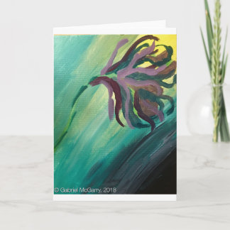 "Dawn of the Wilting Rose" greeting card