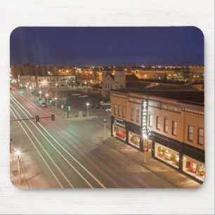 Dawn on Main Street of Bismarck, North Dakota Mouse Pad