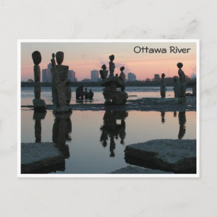 Dawn on the Ottawa River. Postcard