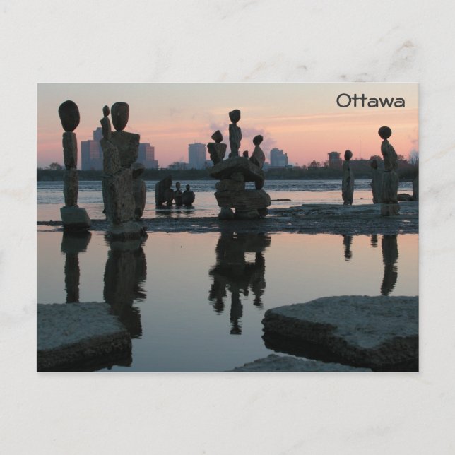 Dawn on the Ottawa River. Postcard (Front)