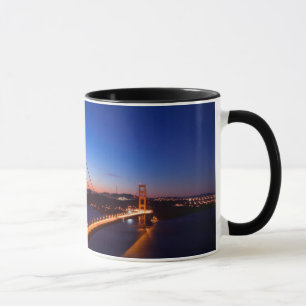 Dawn over San Francisco and Golden Gate Bridge. Mug