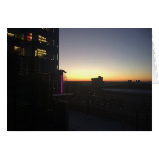 Dawn over the City, card (Front Horizontal)