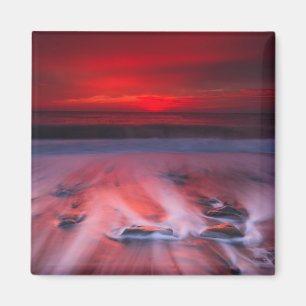 Dawn Over The Stormy Sea Magnet